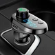 Автомобільний FM Трансмітер Модулятор Q15 та Кабель 3 в 1 (micro USB, Iphone, Type C) Чорна - зображення 3