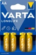 Батарейка VARTA LONGLIFE AA LR6 BLI 4 ALKALINE 4/80 - зображення 1