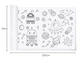 Раскраска в рулоне 3 метра Superdots раскраска буквы, цифры и другие фигуры - изображение 2