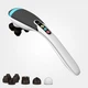 Вибромассажер для спины и тела Magic Touch massager HSM 50303 4в1 Серый с насадками - изображение 2