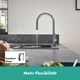 Cмеситель для кухни с выдвижной лейкой HANSGROHE Talis M54 сатин латунь 72800340 - изображение 8