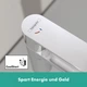 Cмеситель для умывальника однорычажный HANSGROHE Rebris S CoolStart EcoSmart+ хром латунь с донным клапаном 72588000 - изображение 4