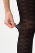 Женские капроновые колготки Giulia LACERY 60 (3) 3 Black-black с геометрическим узором колготки с рисунком чёрные плотные - изображение 5