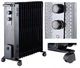 Масляный обогреватель радиатор напольный Kronos LUX 13 ребер 3000 Вт Черный - изображение 7