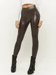 Легінси зі штучної шкіри жіночі Tally Weijl SLEPECOAT-JAV 34 Коричневі (7612959797585) - зображення 1