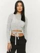 Свитер вязаный женский Tally Weijl SPUACKIN-HI XS Серый (7612959854417) - изображение 1