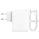 Сетевое зарядное устройство Baseus 100W GaN5 Pro Fast Charger QC4.0+PD3.0 1USB+1Type-C 5A + кабель Baseus Type-C to Type-C 100W 20V/5A 1м White - изображение 2