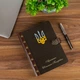 Іменний щоденник з дерев’яною обкладинкою на замовлення, А5, 100 аркушів, Темне дерево, WoodPresent - зображення 1