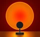 Світильник лампа проекційна атмосферна Sunset Lamp захід сонця веселка лампа LED для селфі ефект сонця 16см - зображення 7