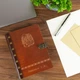 Іменний щоденник-блокнот з гравіюванням герба України, А5, 100 аркушів, Червоне дерево, WoodPresent - зображення 1