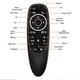 Аеропульт G10S Pro 2.4G Air Mouse Гироскоп Повітряна мишка Wireless Android TV BOX - изображение 6