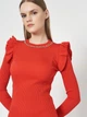 Платье миди осеннее женское Milano 4252 One Size Красное (Mi000000610070) - изображение 4