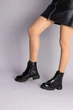 Женские зимние ботинки ShoesBand Черные натуральные кожаные внутри полушерсть 36 (23 см) (S55511-1з) - изображение 3