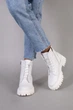 Женские демисезонные ботинки ShoesBand Белые натуральные кожаные на среднюю/широкую ногу внутри полушерсть 38 (24,5 см) (S55841з) - изображение 4