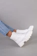 Женские демисезонные ботинки ShoesBand Белые натуральные кожаные на среднюю/широкую ногу внутри полушерсть 38 (24,5 см) (S55841з) - изображение 5