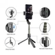 Стедикам стабилизатор для телефона Gimbal Stabilizer L08 трехосевой складной штатив тренога для экшн-камеры с Bluetooth подключением и пультом ДУ, Черный (5676457) - зображення 9