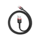 Кабель Baseus Cafule Cable USB для Type-C 3A 1m Red+Black (CATKLF-B91) - зображення 3