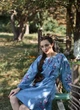 Плаття-вишиванка Vyshyvanka "Птаха" 48 Волошкове 4610-міді - зображення 1