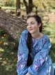 Плаття-вишиванка Vyshyvanka "Птаха" 48 Волошкове 4610-міді - зображення 2