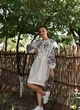 Плаття-вишиванка Vyshyvanka "Птаха" 50 Біле 4601-міді - зображення 1