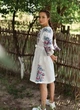 Плаття-вишиванка Vyshyvanka "Птаха" 50 Біле 4601-міді - зображення 3
