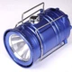 Туристический LED фонарь JH-5800T солнечная панель, режим павер банка, питание аккумулятор Синий - изображение 4