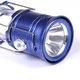 Туристический LED фонарь JH-5800T солнечная панель, режим павер банка, питание аккумулятор Синий - изображение 7