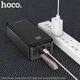 Зовнішній акумулятор повербанк Power Bank Hoco DB11 50000mAh |4USB/Type-C/Lightning, 2.1A| Black - зображення 7