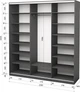 Шкаф-купе трехдверный Roko 239.2х242х60 см Зеркало Серый (20200027541) - изображение 2