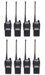 Комплект раций портативных Baofeng UV-82 UP 8 Вт батарея 1800 мАч Black 8 шт. - изображение 1