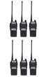Комплект раций портативных Baofeng UV-82 UP 8 Вт батарея 1800 мАч Black 6 шт. - изображение 1