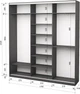 Шкаф-купе трехдверный Roko 179.2х45х242 см Зеркало Серый (20200027247) - изображение 2