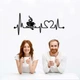 Настенное панно, декор интерьера, картина из дерева Биение сердца-кофе (01016-чор-50) - изображение 1
