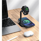 Зарядка Qi 2in1 Wireless Charger JYD-WC109 15W Max Phone/Apple-Android Watch Compatible black - изображение 2
