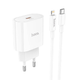 Адаптер HOCO сетевой Type-C to Lightning C94A 20W/3A PD/QC white - изображение 1