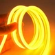 Світлодіодна стрічка LED NEON 0729 — жовта 5 м, гнучка, силіконова, живлення 12–220 В - зображення 3