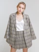 Костюм (юбка + шорты) Xinxuan Fashion в клетку M Бежевый - изображение 2