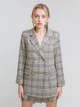 Костюм (юбка + шорты) Xinxuan Fashion в клетку M Бежевый - изображение 4