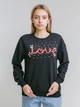 Світшот Madoc Jeans Love L Чорний - зображення 1