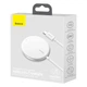 Зарядка Qi BASEUS Simple Mini Magnetic Iphone 12 with Type-C cable 150см 15Вт white - зображення 2