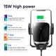 Утримувач JOYROOM Electric Wireless Car Charger Holder Air Outlet Version JR-ZS248 | 4.5-6.7", 15W | чорний - зображення 2