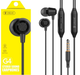 Наушники с микрофоном Celebrat G4 Aux 120 см Черные - изображение 2