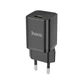 Зарядний пристрій HOCO Rigorous charger N19 | Type-C, 25W, 3A, QC/PD|black - зображення 1