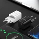 Адаптер сетевой HOCO Type-C to Lightning cable Rigorous charger set N19 |Type-C, 25W, 3A, QC/PD| - изображение 3
