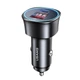 Адаптер автомобільний USAMS Dual Ports Digital Display Fast Car Charger US-CC146 C26 1USB/1Type-C, 3A/95W, QC/PD| - зображення 1
