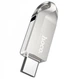 Флешка HOCO USB3.0 Type-C OTG UD8 64GB серебристая - изображение 3