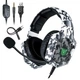 Наушники игровые ONIKUMA Gaming LED K8 white камуфляж - изображение 1
