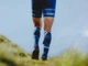 Гетры для скоростных гонок Compressport R2 Oxygen - UTMB 2021 Blue Т1(30-34 см) - изображение 4