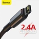 Кабель BASEUS Tungsten Gold Fast Charging Data Cable USB for Lightning 2м Black (CALWJ-A01) - изображение 3