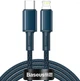 Кабель BASEUS Type-C to Lightning High Density Braided Fast Charging Data Cable |1m, 20W| (CATLGD-03) - изображение 1